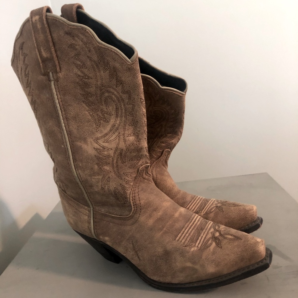 Women’s Leather Cowboy Boots - Picture 4 of 5